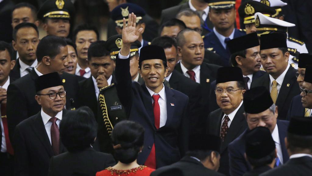 Le nouveau président indonésien, Joko Widodo, lors de son investiture, le 20 octobre 2014 à Jakarta. Reuters/Darren Whiteside